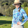 Kastel Denmark Long Sleeve BLUE Watercolour Floral Sunshirt