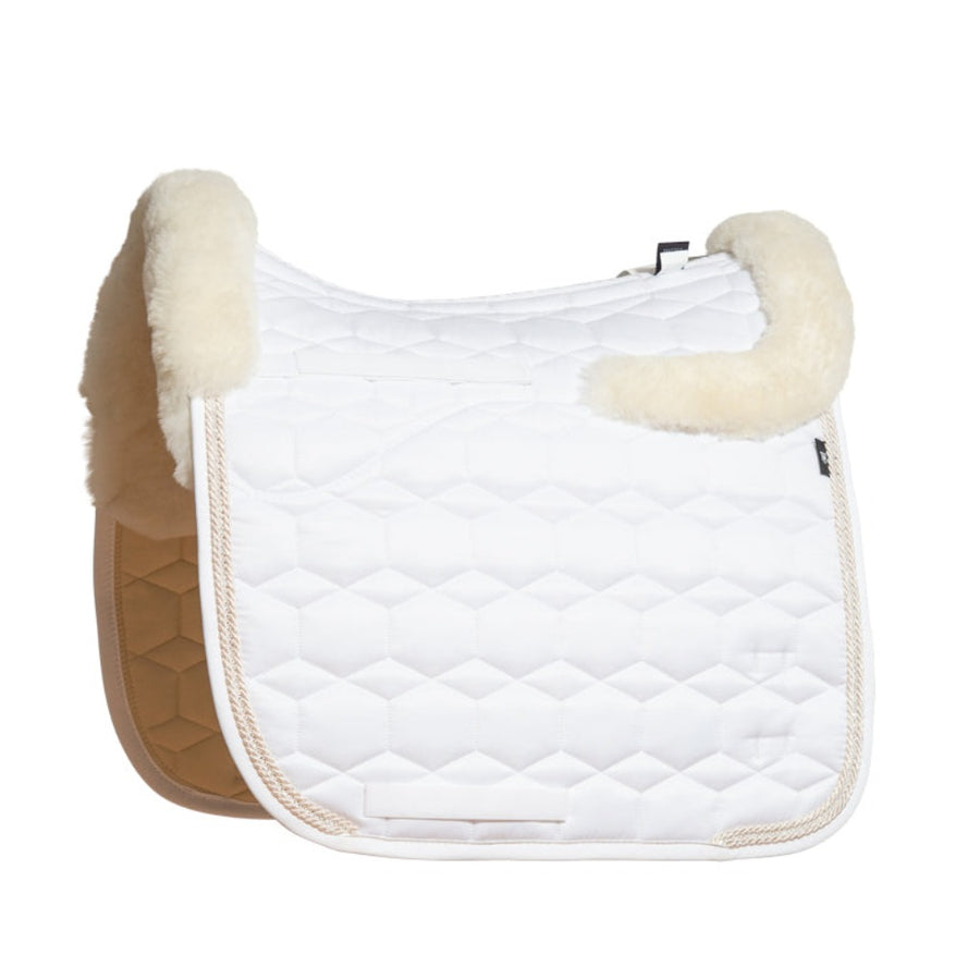 Mattes Square Dressage Competition Saddle Pad with Fleece lining and Crystal piping