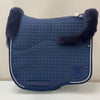 Mattes Dressage Saddle Pad Eurofit Navy with Sheepskin Front Rear and underneath