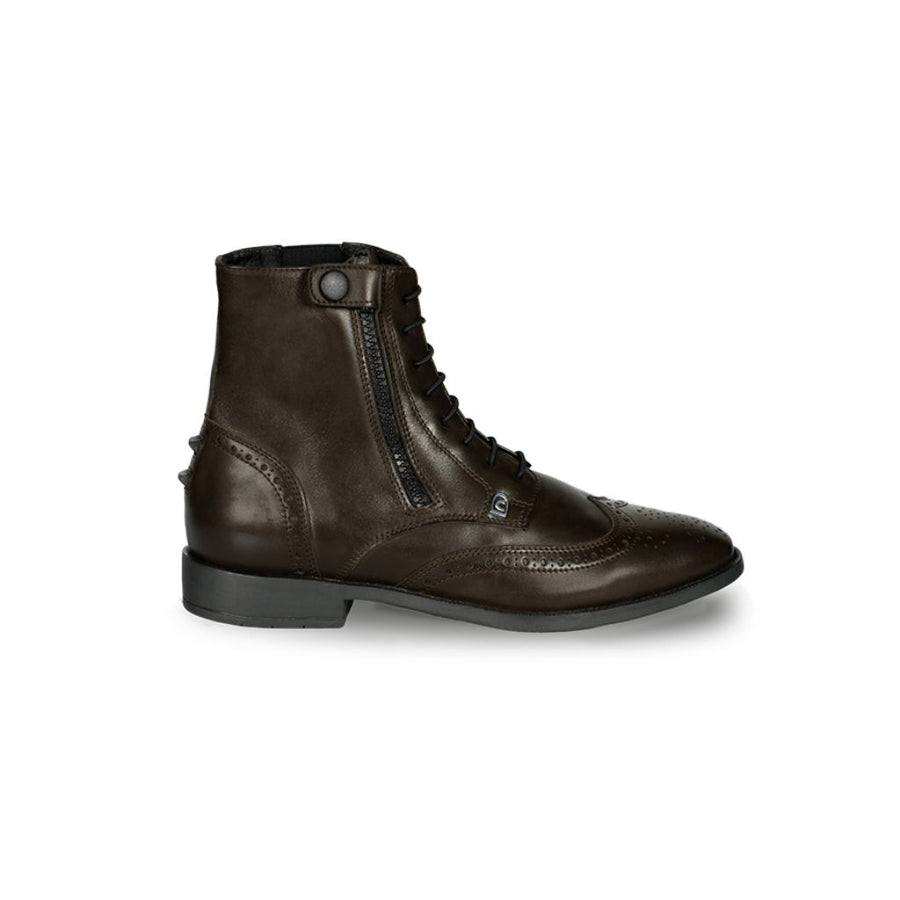 Cavallo Lace Slim Ankle Boot with Laces and Brogue Toe