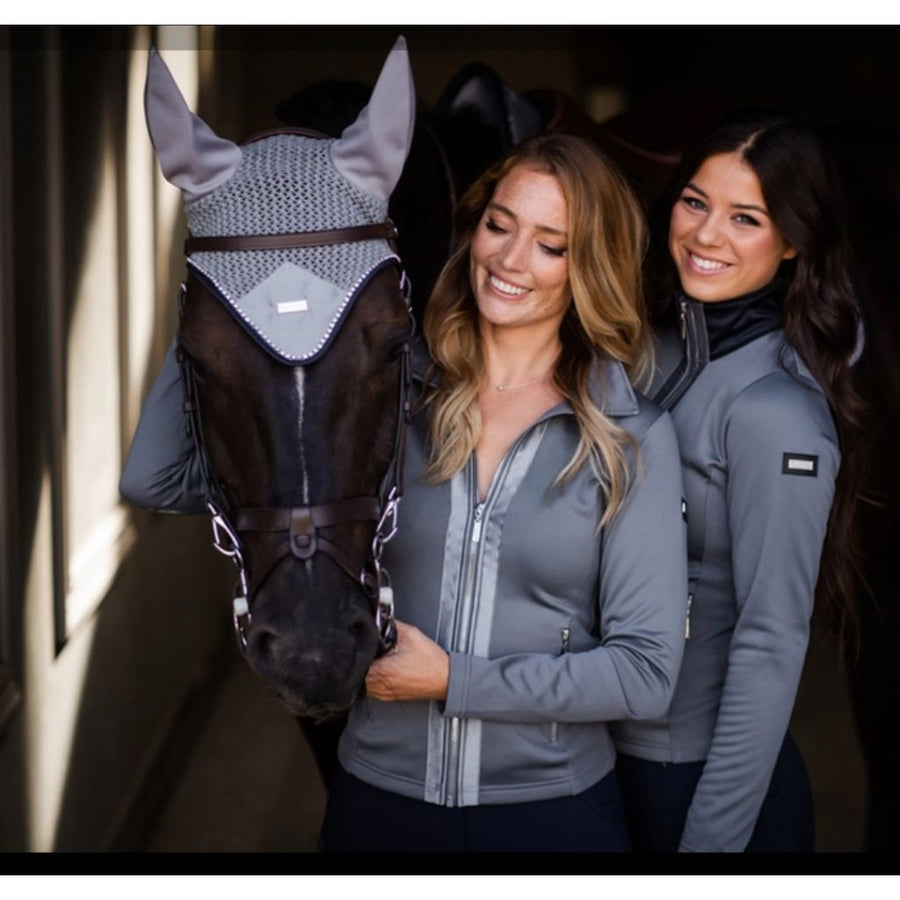 Equestrian Stockholm Fleece Jacket Crystal Grey