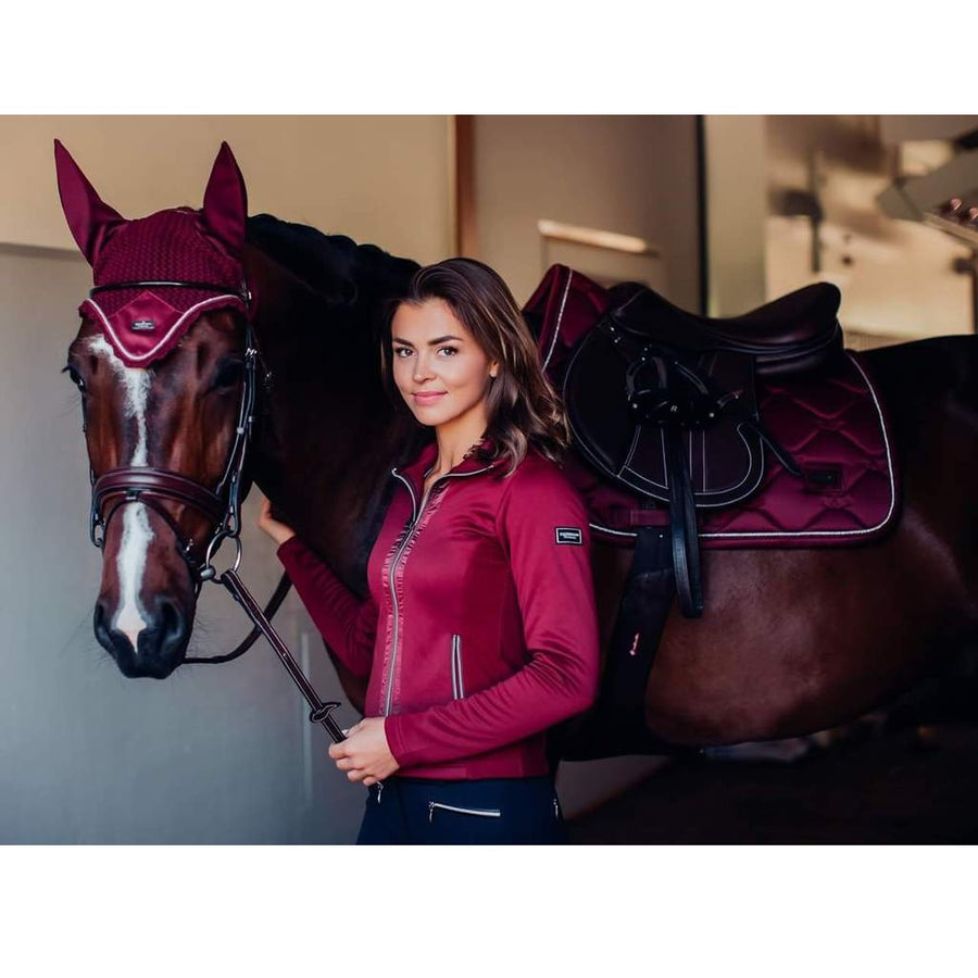 Equestrian Stockholm Fleece Jacket - Bordeaux