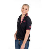 Hitchley and Harrow Loose Fit Polo Shirt BLACK-PINK