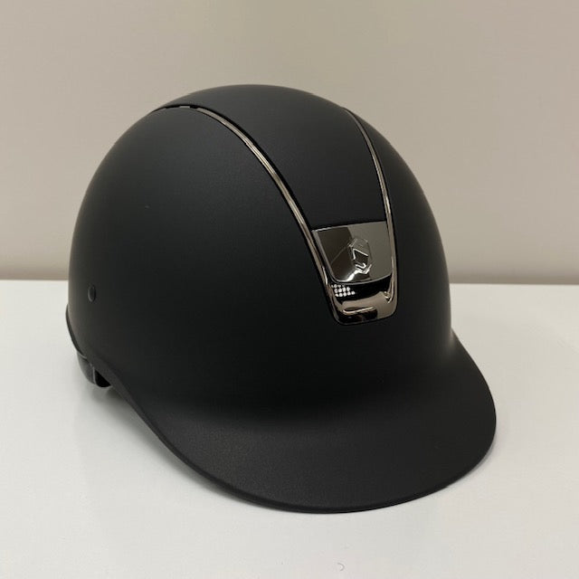 Samshield Shadow Matt Helmet with Black Chrome Trim BLACK