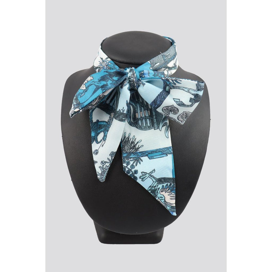 Hitchley and Harrow Equestrian Print Twilly Scarf