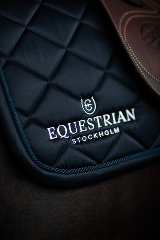 Equestrian Stockholm Jump Saddle Pad Line Navy