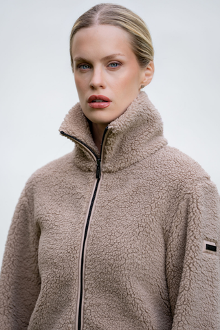 Equestrian Stockholm Teddy Fleece Jacket Sand