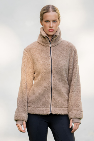 Equestrian Stockholm Teddy Fleece Jacket Sand