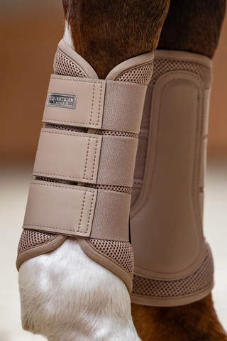 Equestrian Stockholm Mesh Brushing Boots Sand