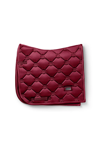 Equestrian Stockholm Dressage Saddle Pad Satin Merlot