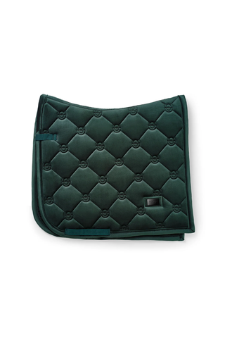 Equestrian Stockholm Dressage Saddle Pad Velvet Sycamore Green
