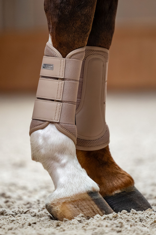 Equestrian Stockholm Mesh Brushing Boots Sand
