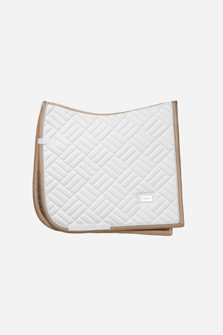 Equestrian Stockholm Dressage Saddle Pad Modern White Sand