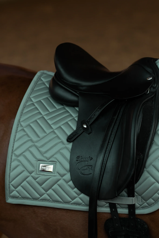 Equestrian Stockholm Dressage Saddle Pad Modern Mint Green