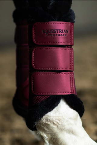 Equestrian Stockholm Fur Mesh Brushing Boots