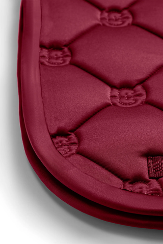 Equestrian Stockholm Dressage Saddle Pad Satin Merlot