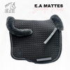 Mattes Dressage Saddle Pad Graphite Eurofit with Graphite Sheepskin Front and Rear