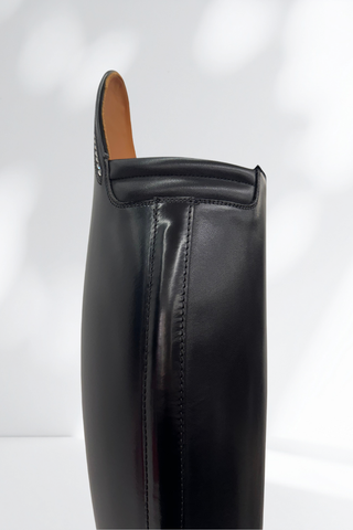 DeNiro Bellini Dressage Boots Brushed Leather with Crystal Swarovski Line Top and Comfort Knee