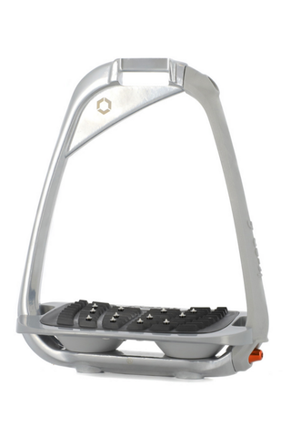 Flex-On Iron-S Safety Inclined Ultra Grip Stirrups Matte Grey/Grey/Grey