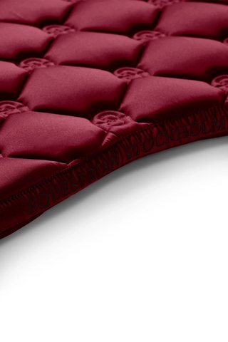 Equestrian Stockholm Jump Saddle Pad Satin Merlot