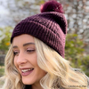 Cavallo Elena Cable Knit Beanie with Crystals