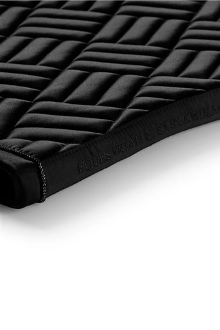 Equestrian Stockholm Dressage Saddle Pad Modern Black
