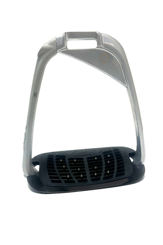 Flex-On Iron-S Safety Inclined Ultra Grip Stirrups Matte Grey/Black/Black
