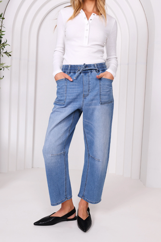 Monaco Jeans Leo Barrel Leg Jeans