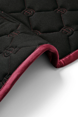 Equestrian Stockholm Dressage Saddle Pad Velvet Merlot