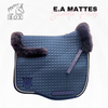 Mattes Eurofit Dressage Saddle Pad Navy with Navy Sheepskin