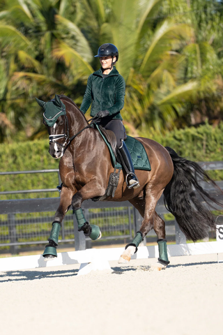 Equestrian Stockholm Fur Mesh Brushing Boots