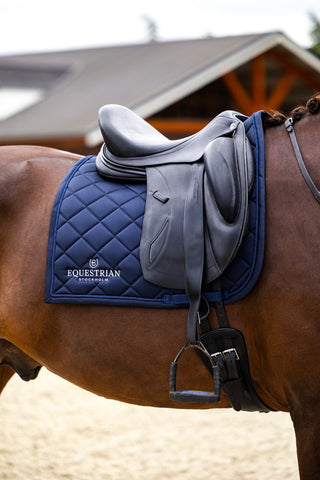 Equestrian Stockholm Dressage Saddle Pad Line Navy
