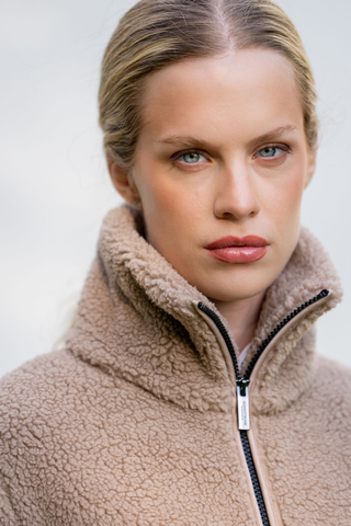 Equestrian Stockholm Teddy Fleece Jacket Sand