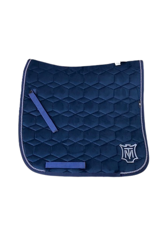 E.A Mattes Dressage Saddle Pad Square Navy Velvet