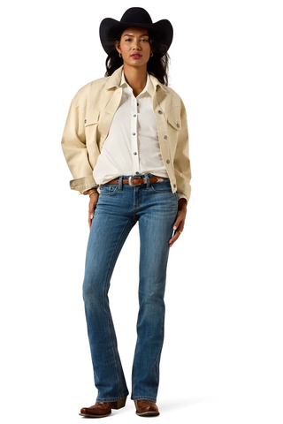 Ariat Womens Mid Rise Esti Boot Cut Jeans
