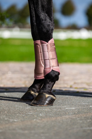 Equestrian Stockholm Mesh Brushing Boots Midsummer Blush