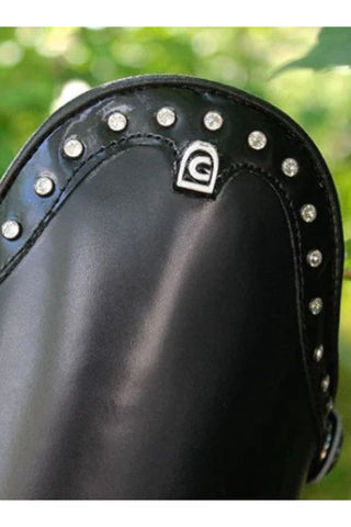 Cavallo Insignis Slim Lux Dressage Tall Boots with Patent and Crystal Bow