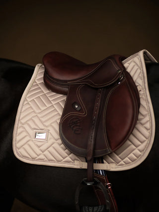 Equestrian Stockholm Jump Saddle Pad Modern Sand