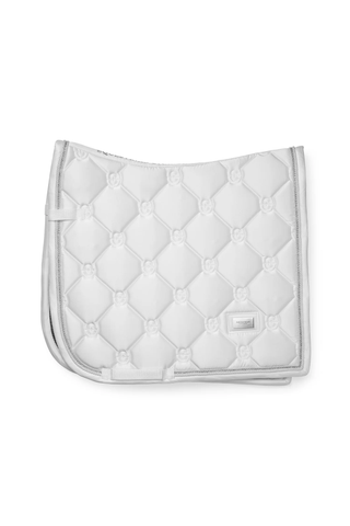 Equestrian Stockholm Dressage Saddle Pad Crystal Shine White