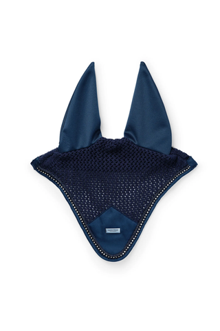 Equestrian Stockholm Ear Bonnet Modern Crystal Blue Meadow