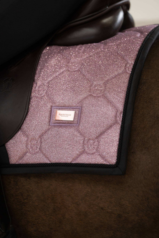 Equestrian Stockholm Dressage Saddle Pad Pink Glimmer