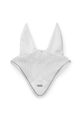 Equestrian Stockholm Ear Bonnet Modern Crystal White