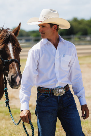 Ariat Mens Wrinkle Free Solid Shirt