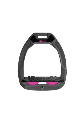 Flex On SAFE ON Stirrups Inclined Ultra Grip DARK GREY/BLACK/HOT PINK