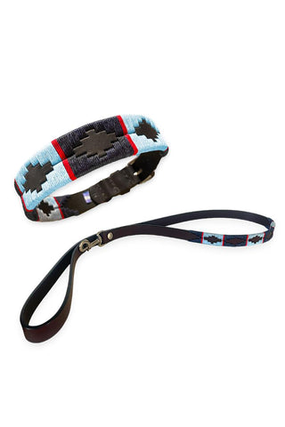 Gaucho House Cielo Dog Collar and Lead Bundle
