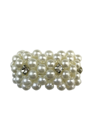 Hamag Pearl with Crystals Scrunchie