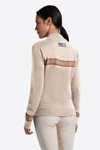 RG Riders Gene Ladies Wool Blend Quarter Zip Sweater