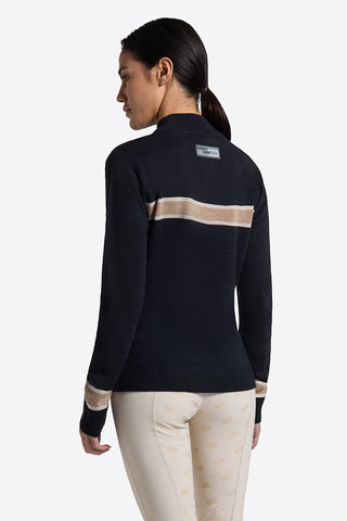 RG Riders Gene Ladies Wool Blend Quarter Zip Sweater