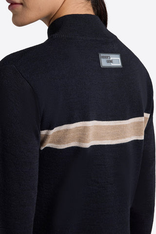 RG Riders Gene Ladies Wool Blend Quarter Zip Sweater