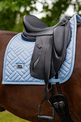 Equestrian Stockholm Dressage Saddle Pad Modern Midsummer Blue